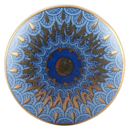 Blue Peacock Ceramic Wardrobe Knob Online